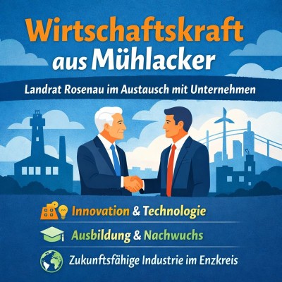 Landrat Rosenau besucht innovative Unternehmen in Mühlacker